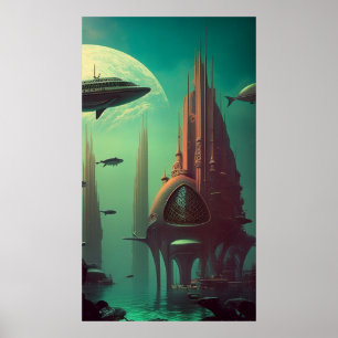 Affiche Serenade Earthrise - (42x24po Extra Long)