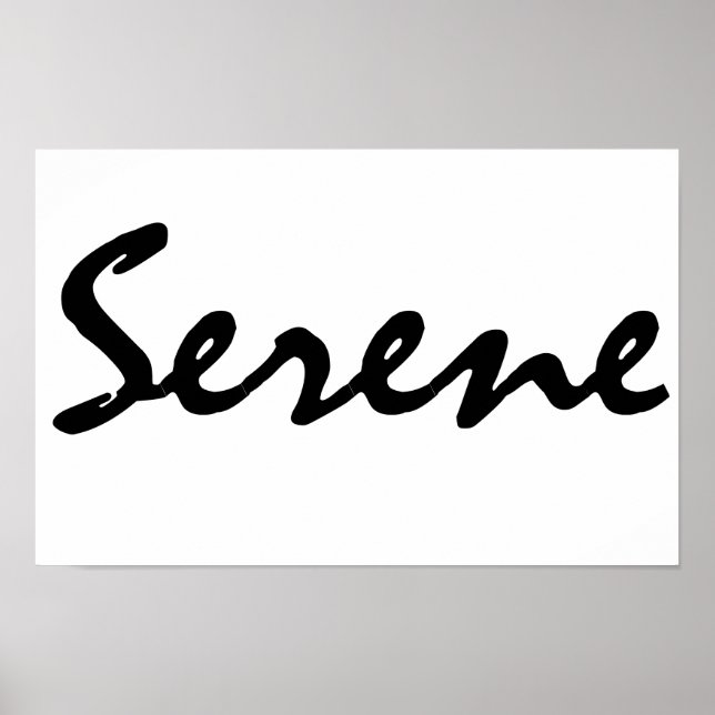 Affiche Serene (Devant)