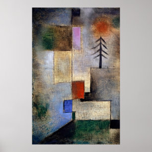 Affiche Serene Fir Trees par Paul Klee - Art Abstrait