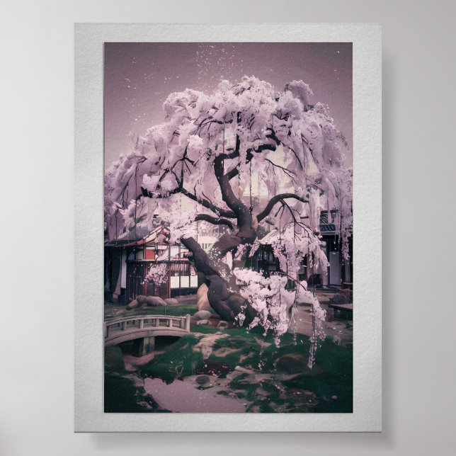 Affiche Serene Sakura Tree (Devant)