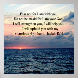 AFFICHE SERENE SCELER ISAIAH 41:10