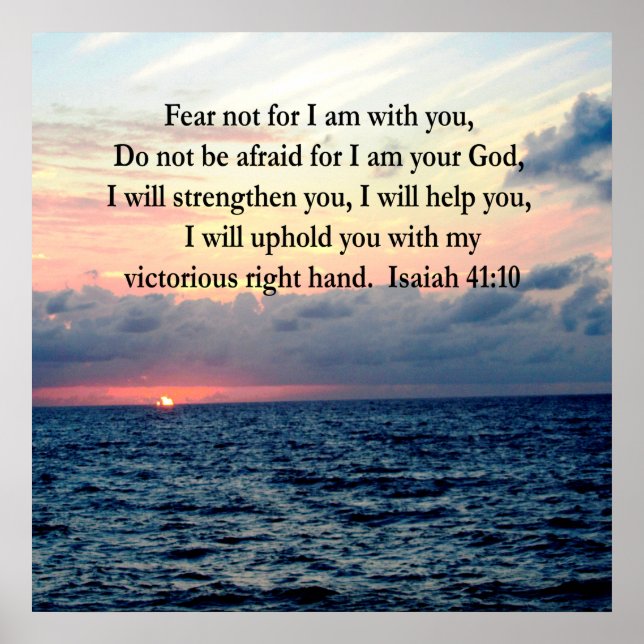 AFFICHE SERENE SCELER ISAIAH 41:10 (Devant)