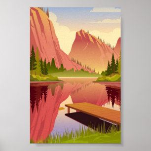 Affiche Sérénité au coucher du soleil