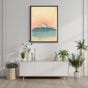 Affiche Sérénité au-dessus des nuages – Voyage vintage au