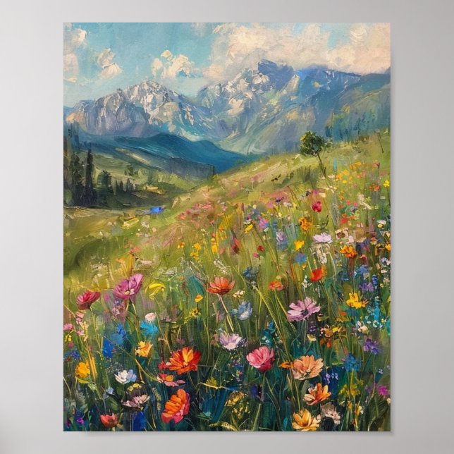 Affiche Sérénité baignée de soleil : une symphonie vibrant (Devant)