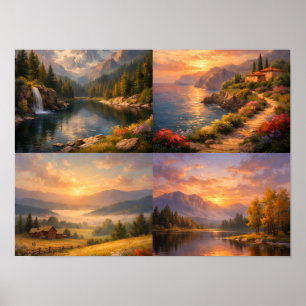 Affiche Sérénité dans la Nature – Collection d'Art Mural d