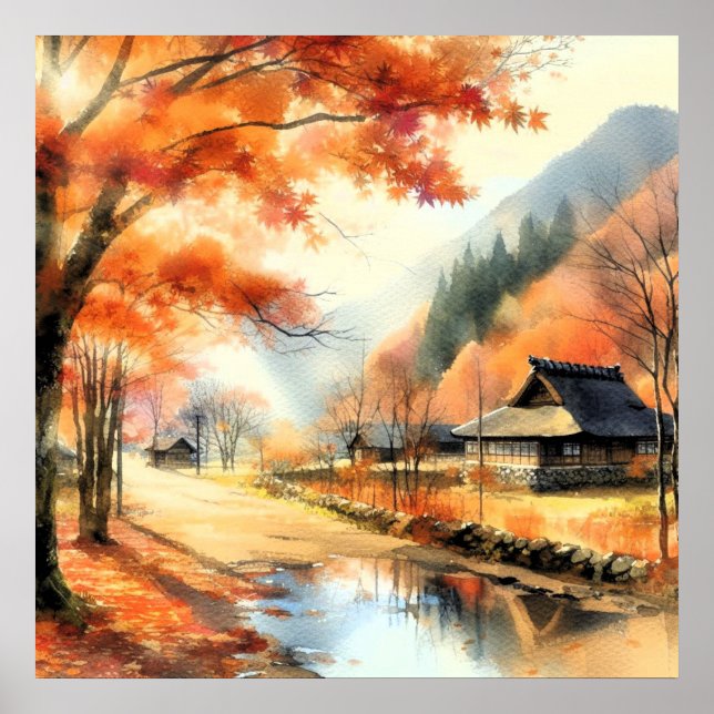 Affiche Sérénité d'automne (Devant)