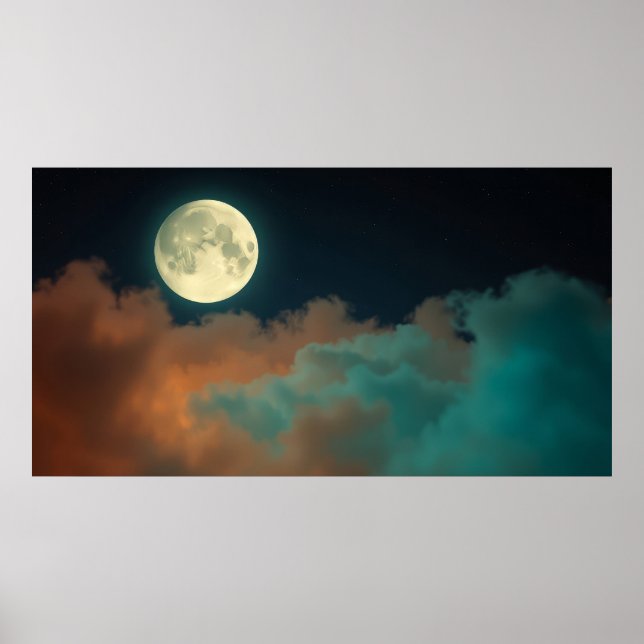 Affiche Sérénité de la Lune (Devant)