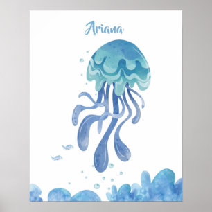 Affiche Sérénité de méduses personnalisable