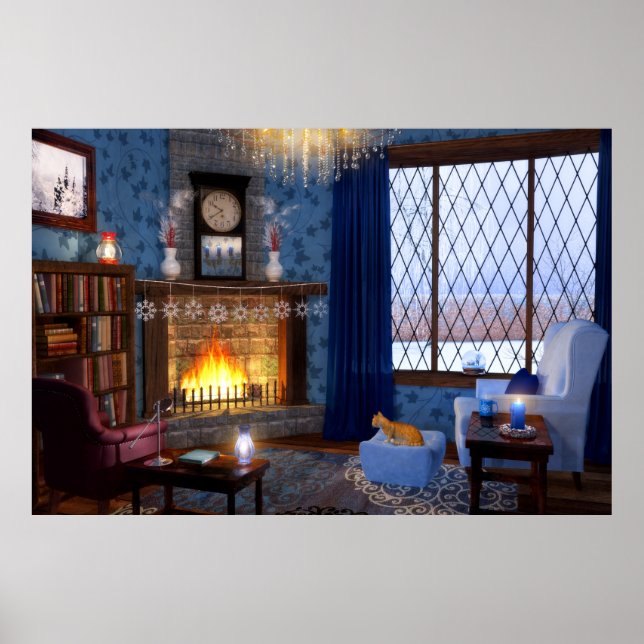 Affiche Sérénité d'hiver (Devant)