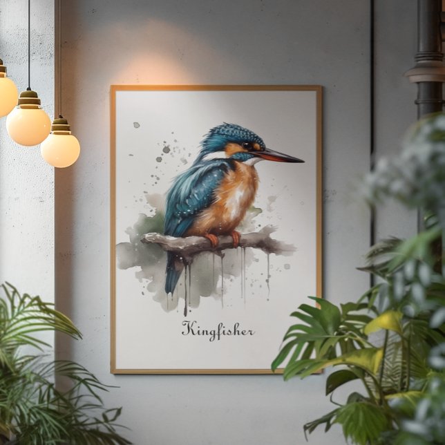 Affiche Sérénité du Kingfisher, personnalisable (Créateur téléchargé)
