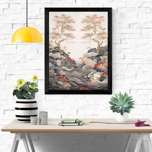 Affiche Sérénité paisible : Une tapisserie tranquille de l (Créateur téléchargé)