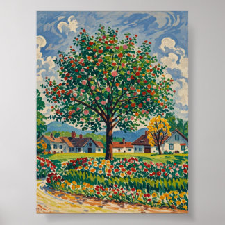 Affiche Sérénité Park Scene au début du printemps, Amateur