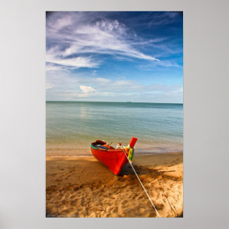 Affiche "Serenity - Little Red Boat" Photographie Imprimer