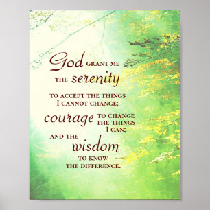 Affiche Serenity Prayer