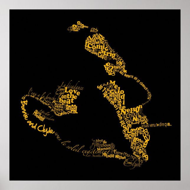 Affiche serge gainsbourg (Devant)