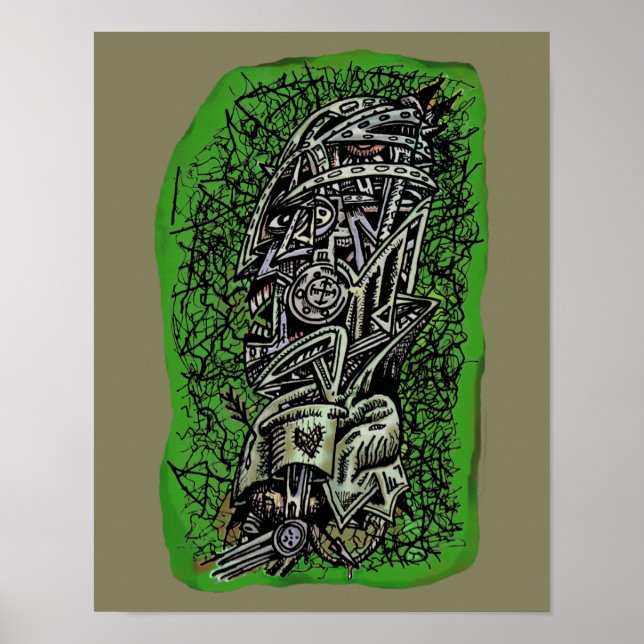 Affiche Sergent zombie, par Brian Benson, (Devant)