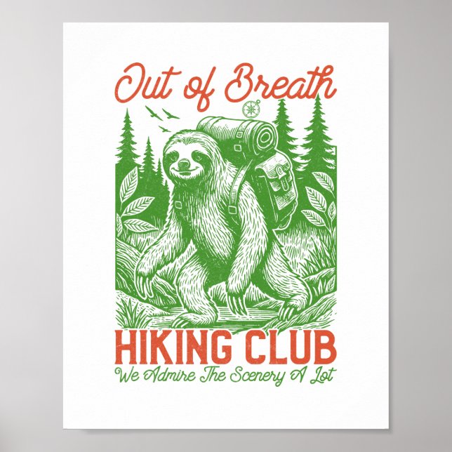Affiche Serial Chiller Sloth Hanging de la branche (Devant)