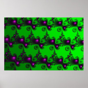 Affiche Série d'affiche de haute résolution de fractale de