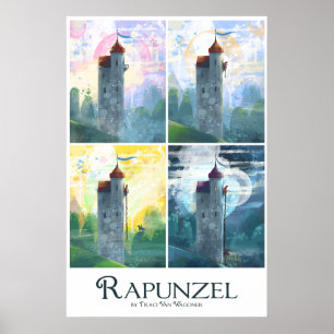 Affiche Série d'art Rapunzel