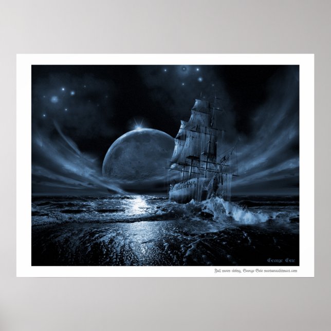 Affiche Série de vaisseau fantôme : Pleine lune se lève (Devant)