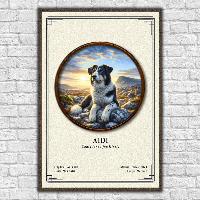 Affiche Série de zoologie Aidi (Créateur téléchargé)