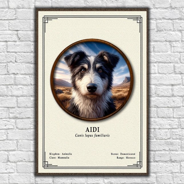 Affiche Série de zoologie Aidi (Créateur téléchargé)