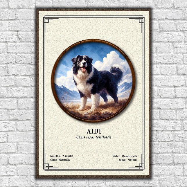 Affiche Série de zoologie Aidi (Créateur téléchargé)