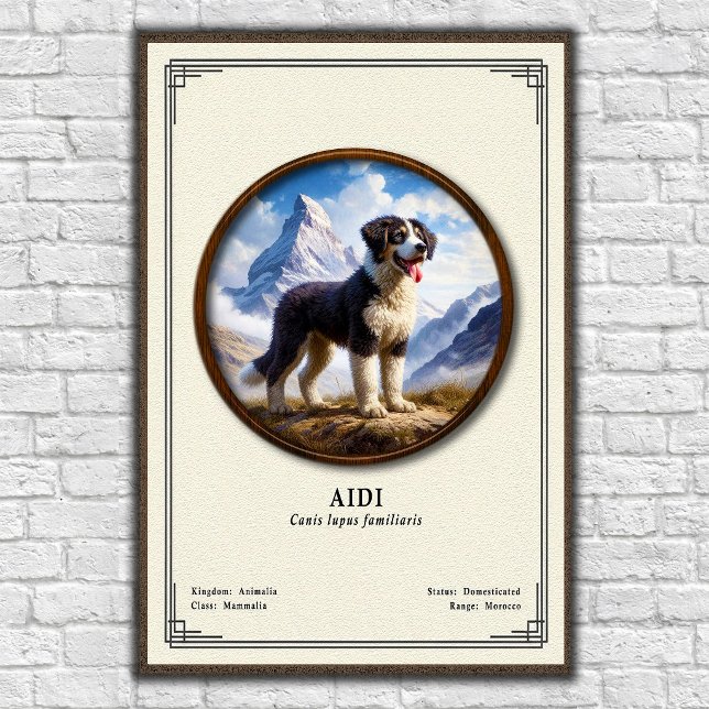 Affiche Série de zoologie Aidi (Créateur téléchargé)