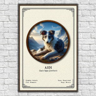 Affiche Série de zoologie Aidi