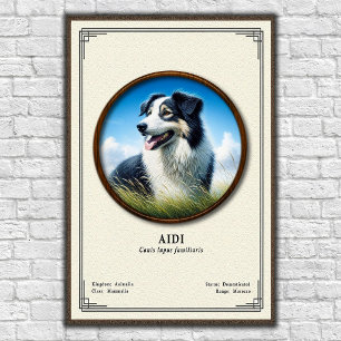 Affiche Série de zoologie Aidi
