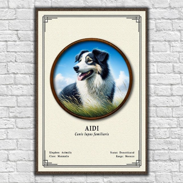 Affiche Série de zoologie Aidi (Créateur téléchargé)