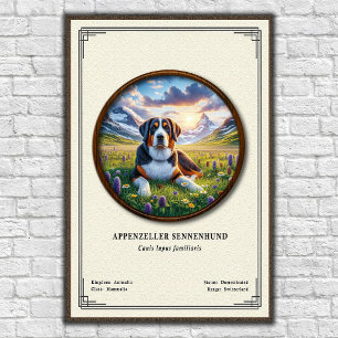 Affiche Série de zoologie Appenzeller Sennenhund