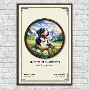 Affiche Série de zoologie Appenzeller Sennenhund