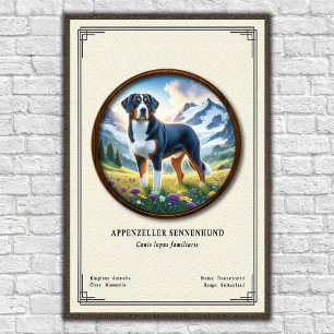 Affiche Série de zoologie Appenzeller Sennenhund