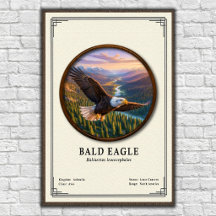 Série de zoologie de l'aigle à tête blanche