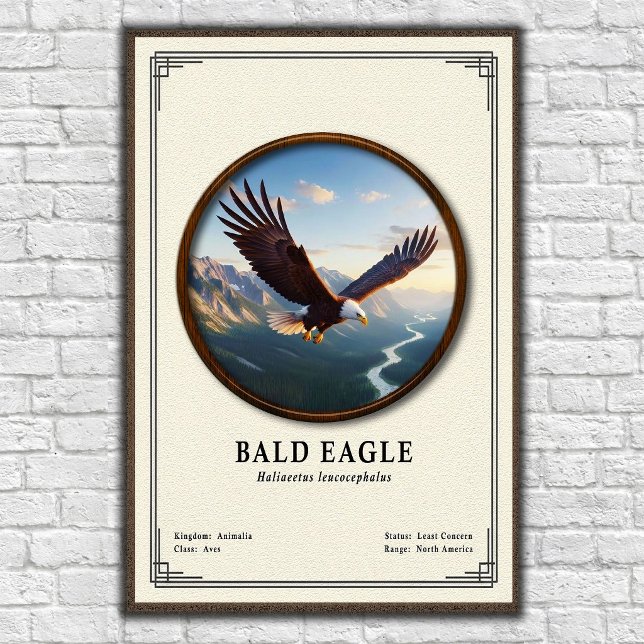 Affiche Série de zoologie de l'aigle royal (Créateur téléchargé)
