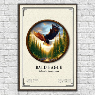 Affiche Série de zoologie de l'aigle royal