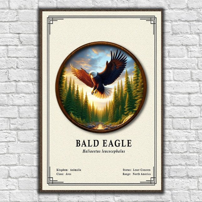 Affiche Série de zoologie de l'aigle royal (Créateur téléchargé)
