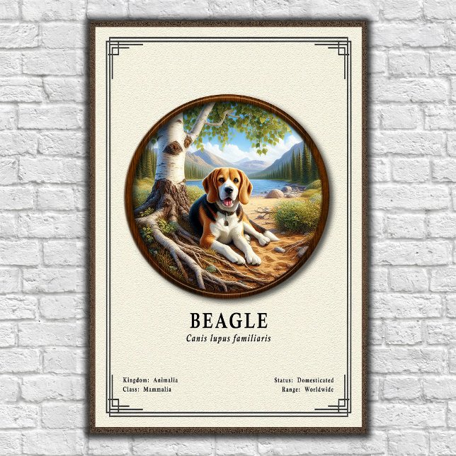 Affiche Série de zoologie du Beagle (Créateur téléchargé)
