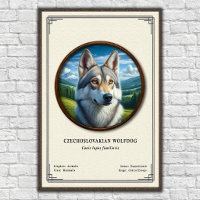 Série de zoologie du chien-loup tchécoslovaque