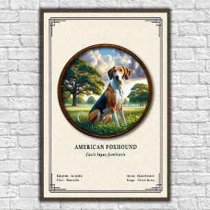 Affiche Série de zoologie du renard américain