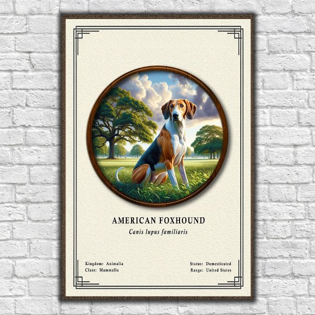 Affiche Série de zoologie du renard américain (Créateur téléchargé)