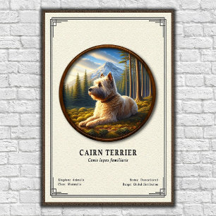 Affiche Série de zoologie sur le Cairn Terrier