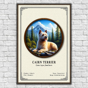 Affiche Série de zoologie sur le Cairn Terrier