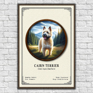 Affiche Série de zoologie sur le Cairn Terrier