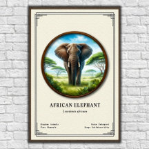 Série de zoologie sur l'éléphant d'Afrique