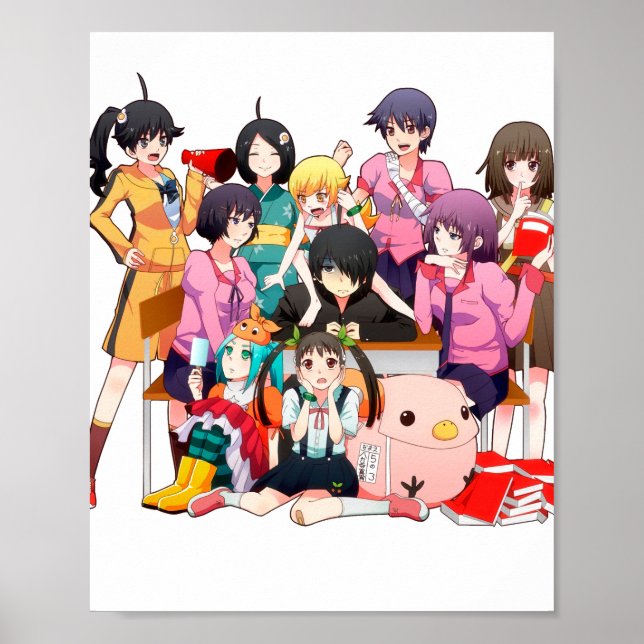 Affiche Série Monogatari (Devant)