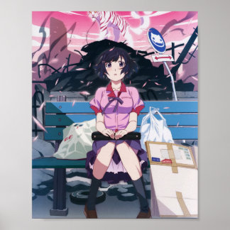 Affiche Série Monogatari - Hanekawa Tsubasa