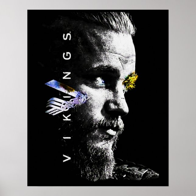 Affiche Série Ragnar Lothbrok Vikings (Devant)